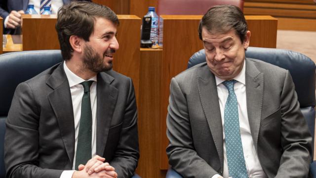 Juan García-Gallardo y Mañueco en una imagen reciente en el Parlamento de Castilla y León.