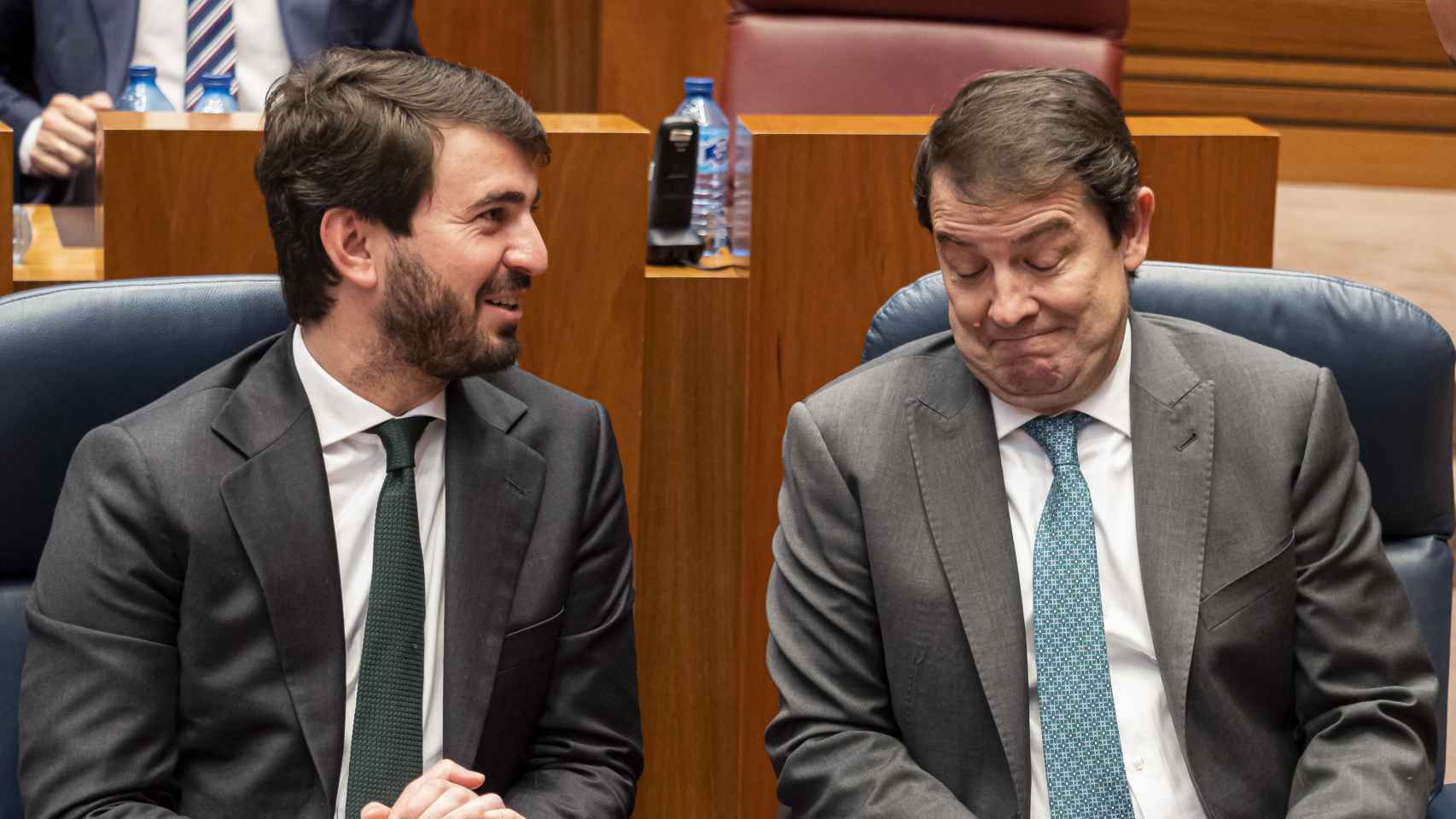 Juan García-Gallardo y Mañueco en una imagen reciente en el Parlamento de Castilla y León.