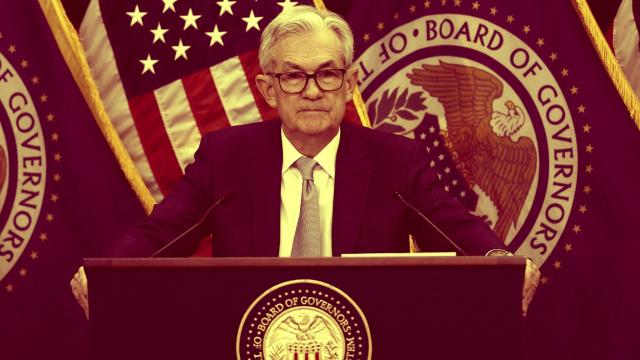 El presidente de la Reserva Federal, Jerome Powell, en una rueda de prensa.