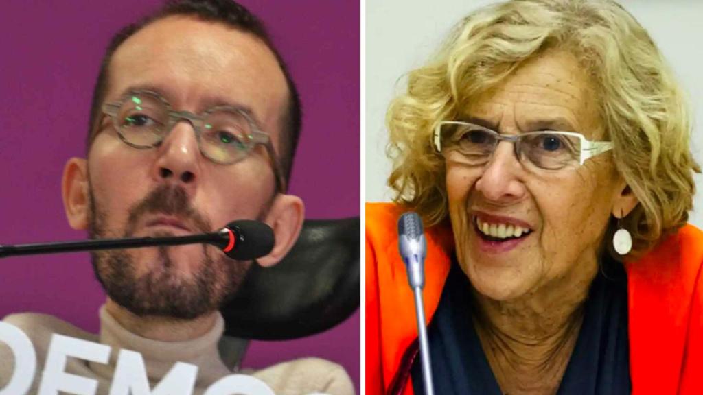 Echenique y Carmena en un fotomontaje.