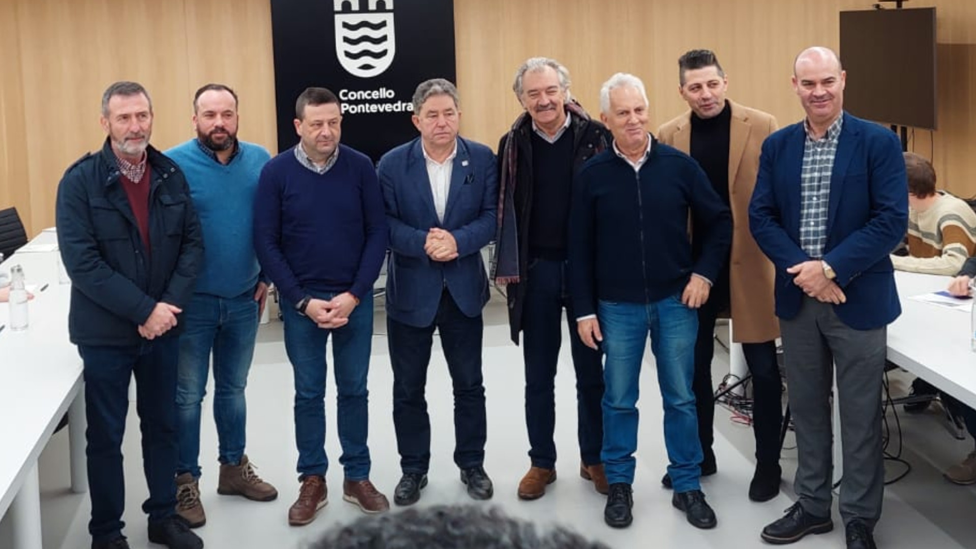 Reunión de los alcaldes del área sanitaria de Pontevedra. Foto: Concello de Pontevedra