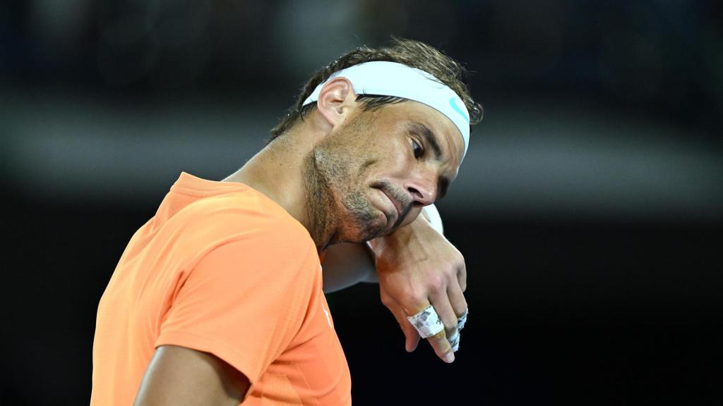 Nadal, durante el partido ante McDonald.