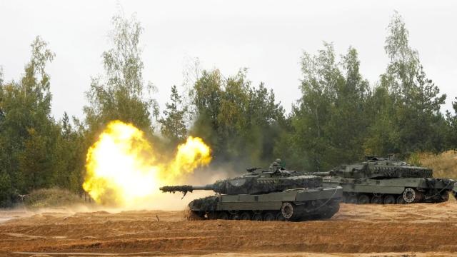 Un tanque Leopard 2.