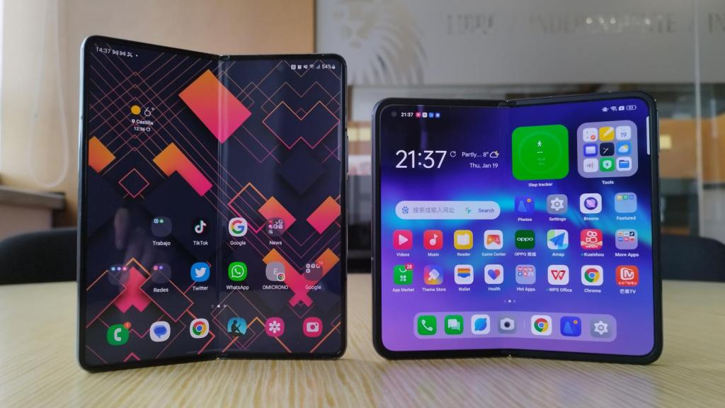 Samsung Galaxy Z Fold 4 y Oppo Find N2