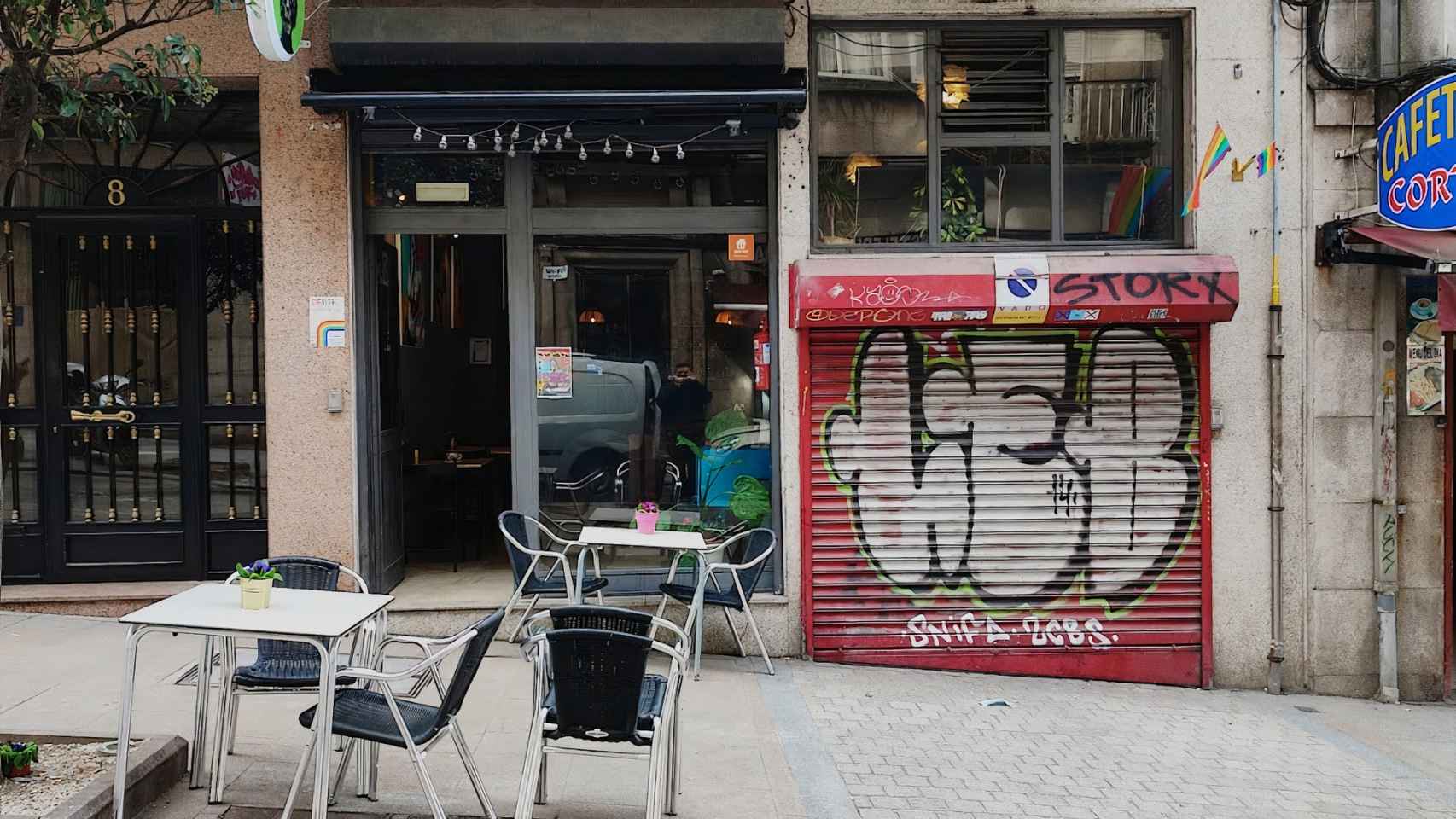 Fachada del local del Centro Lgtbi+ de Vigo.