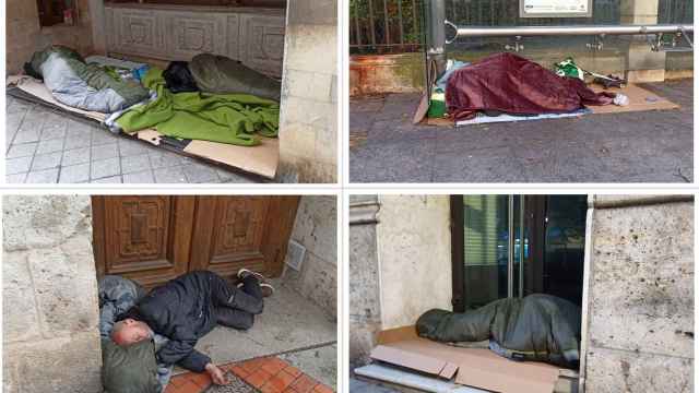 Cada vez son más los sintecho que duermen a la intemperie en las calles de Valladolid