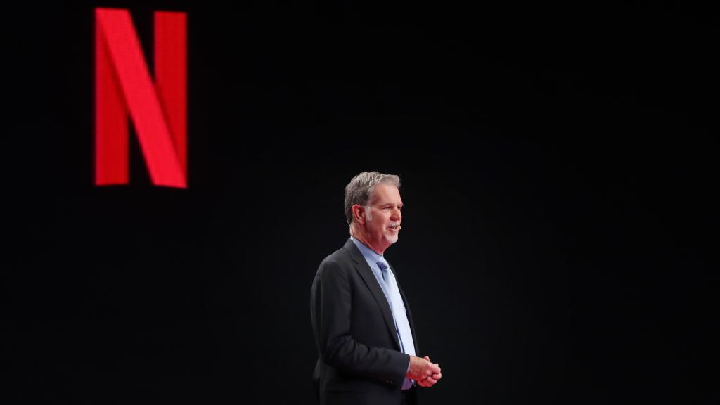 Reed Hastings, presidente de Netflix, en una conferencia en Busan (Corea del Sur) en noviembre de 2019.