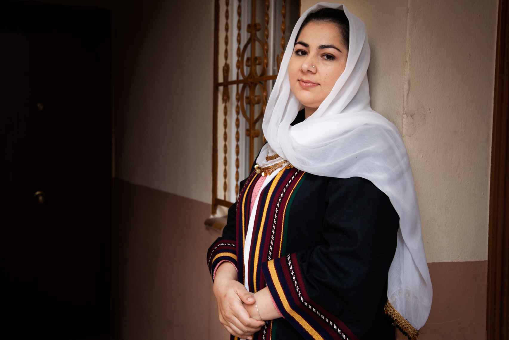 La periodista y refugiada afgana Khadija Amin