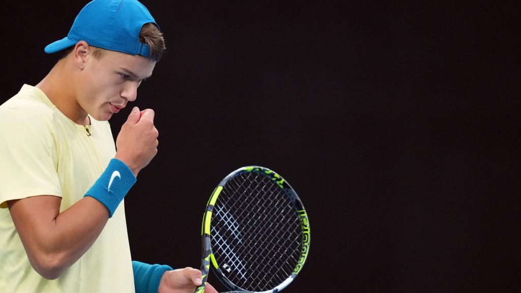 Holger Rune, durante el Abierto de Australia