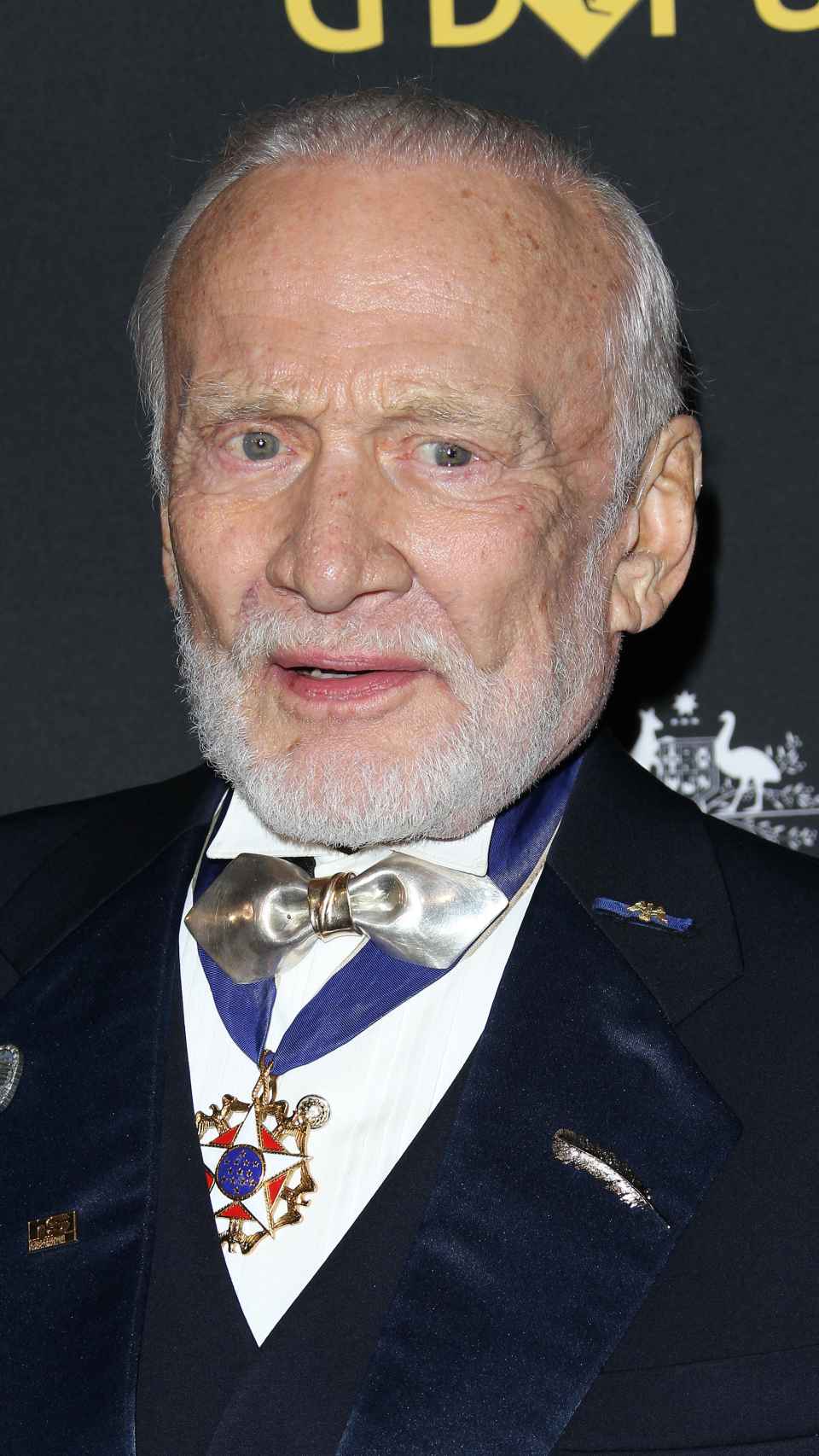 Buzz Aldrin en un acto público en Los Ángeles, en 2017.