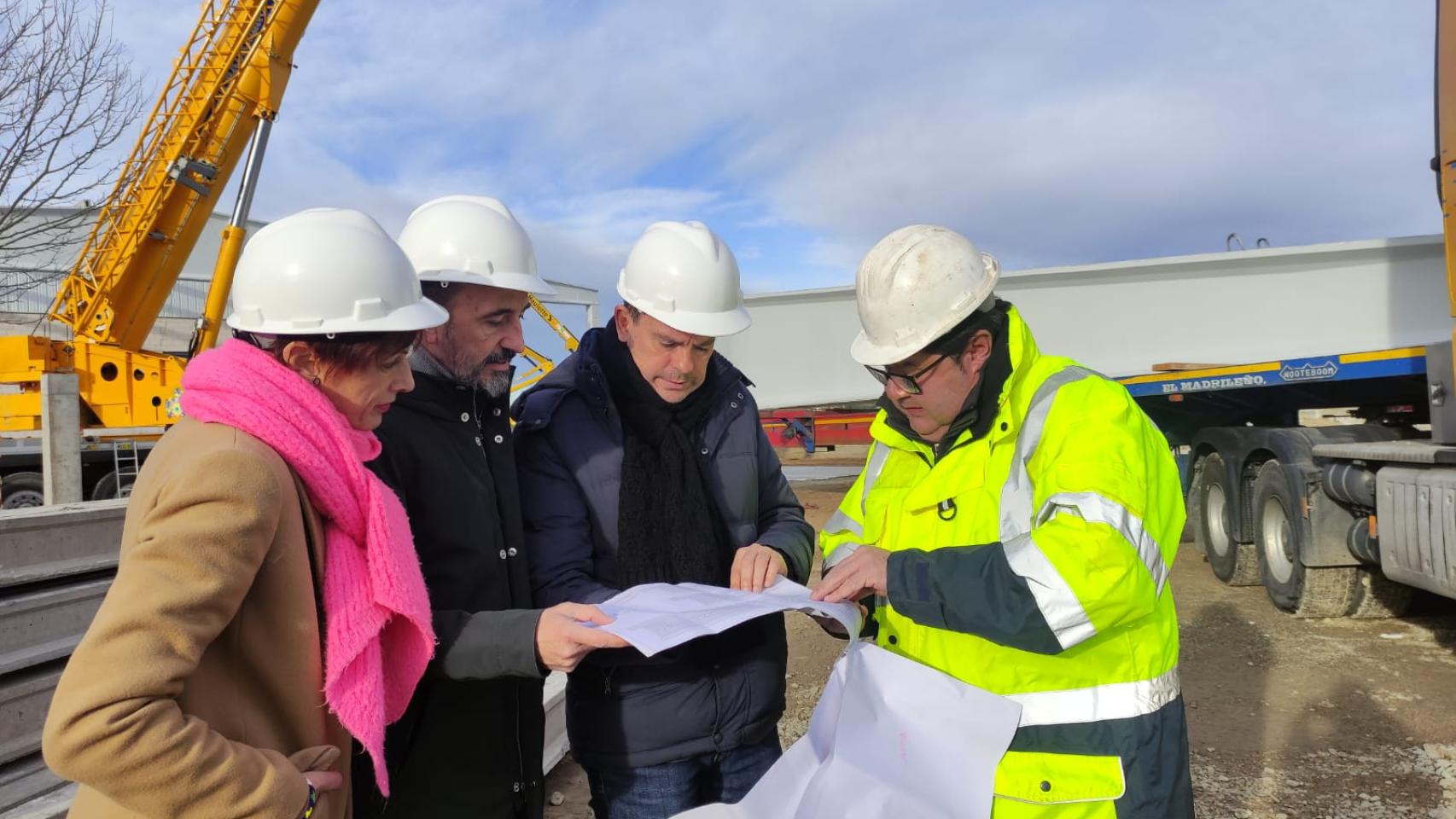 Visita a las obras del nuevo Parque de Bomberos Zamora Rural