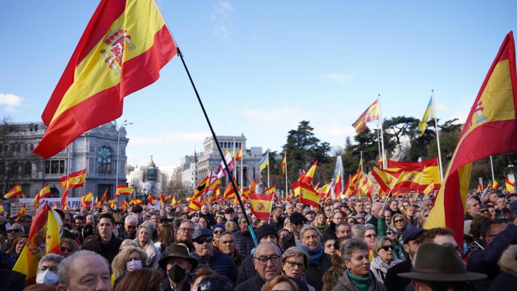 La manifestación de Cibeles, este sábado.