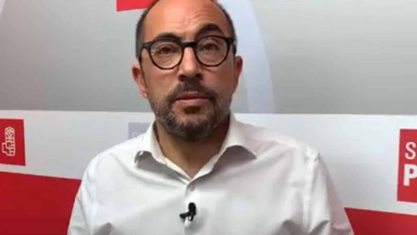 El secretario  general del PSOE de Soria, Luis  Rey