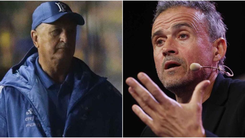 Scolari y Luis Enrique