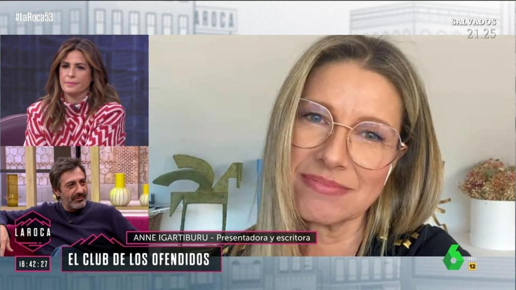 Anne Igartiburu, en su intervención en 'La Roca'