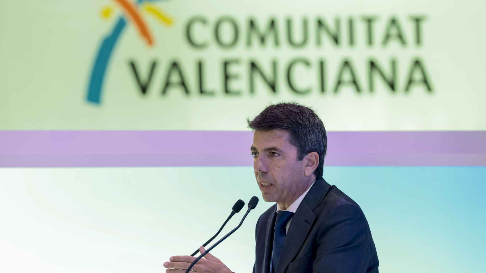 El entonces presidente de la Diputación de Alicante, Carlos Mazón, en la edición de Fitur 2023.