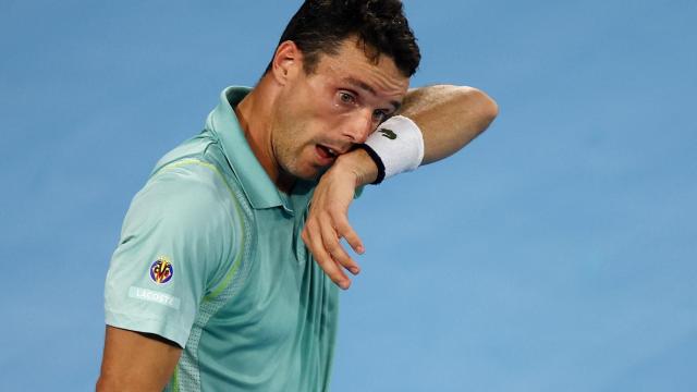 Roberto Bautista, en el partido de Australia ante Tommy Paul.