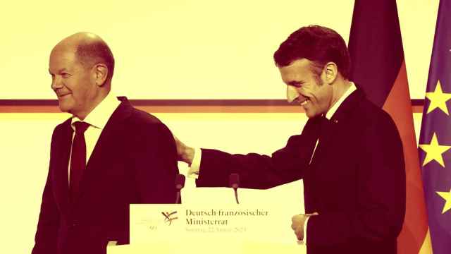 El canciller alemán, Olaf Scholz, y el presidente francés, Emmanuel Macron.