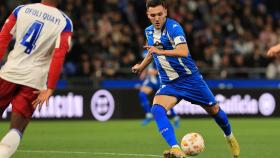 Lucas Pérez durante el Deportivo-Rayo Majadahonda.