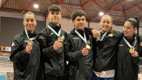 Medallistas del Club Taekwondo Sada.