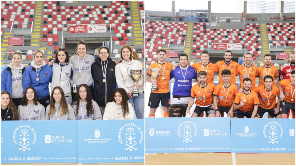 El Campeonato Gallego de Hockey Sala corona al CH Barrocás y Escola Galicia Sport como ganadores