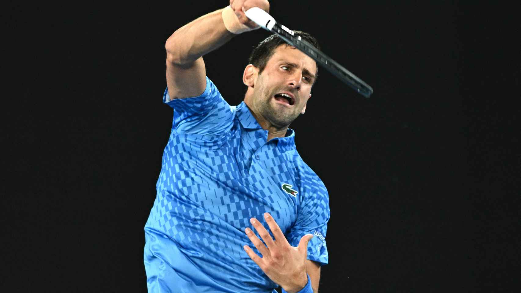 Novak Djokovic durante un partido del Abierto de Australia