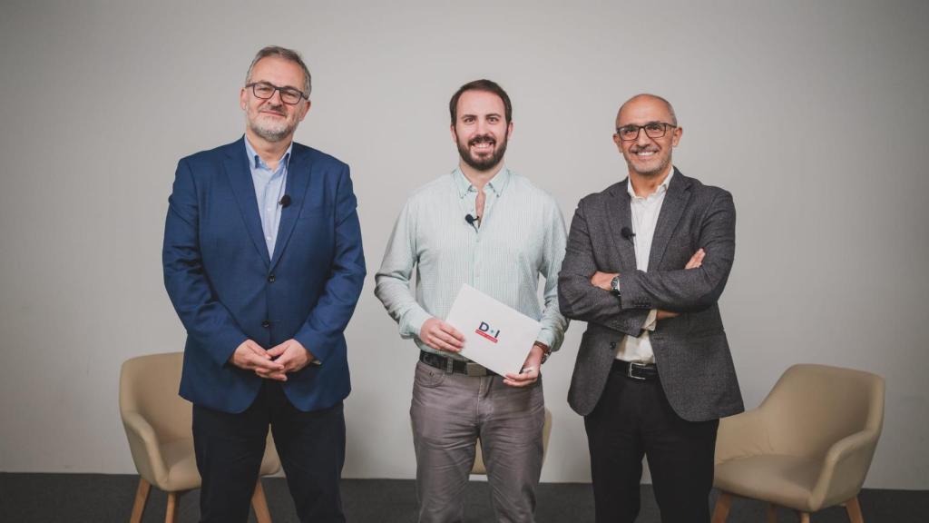 Félix Monedero (SAP), Alberto Iglesias Fraga (D+I) e Isaac Hernández (Google Cloud).