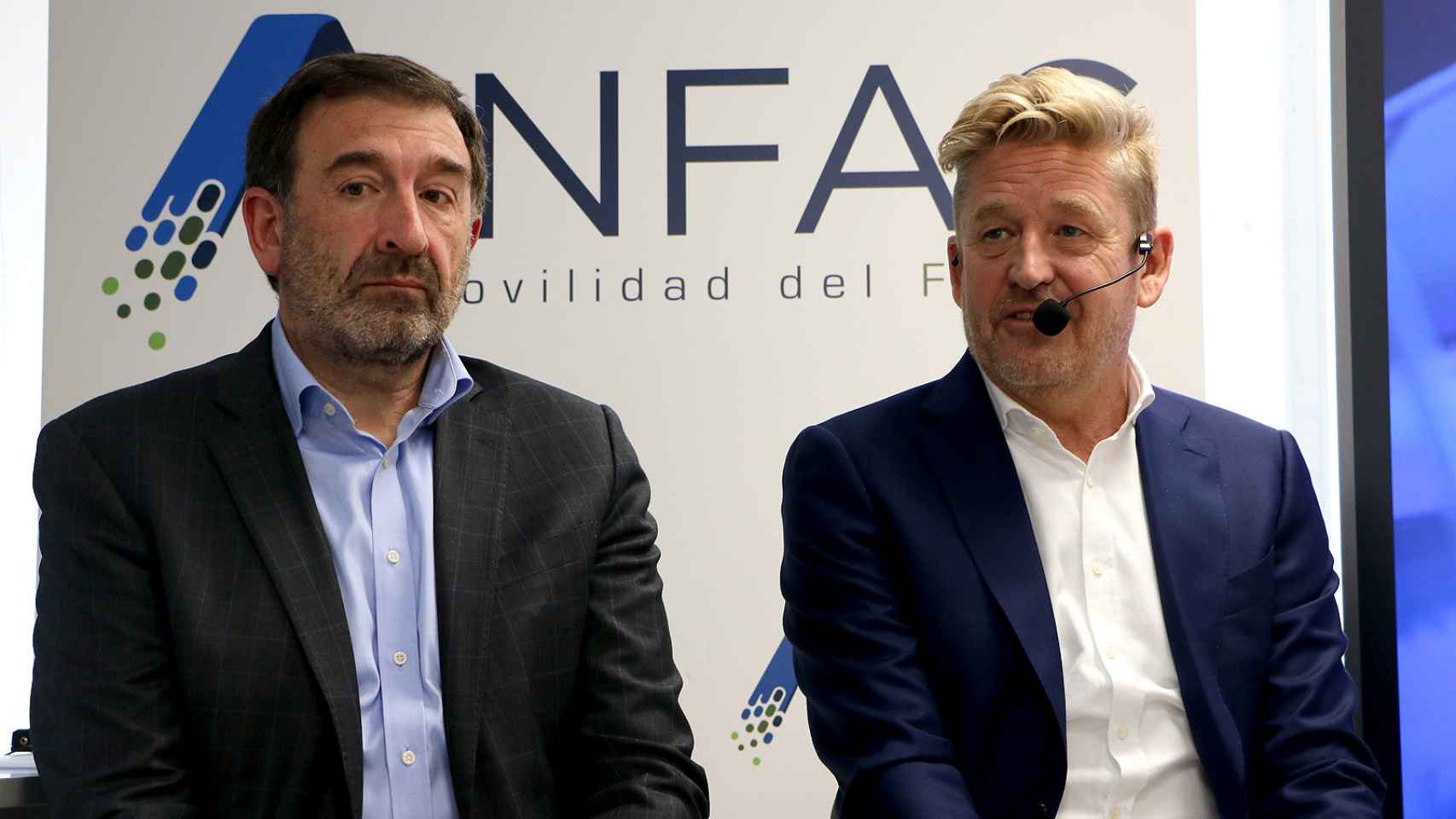 López-Tafall y Wayne Griffiths (Anfac) durante su presentación a los medios.