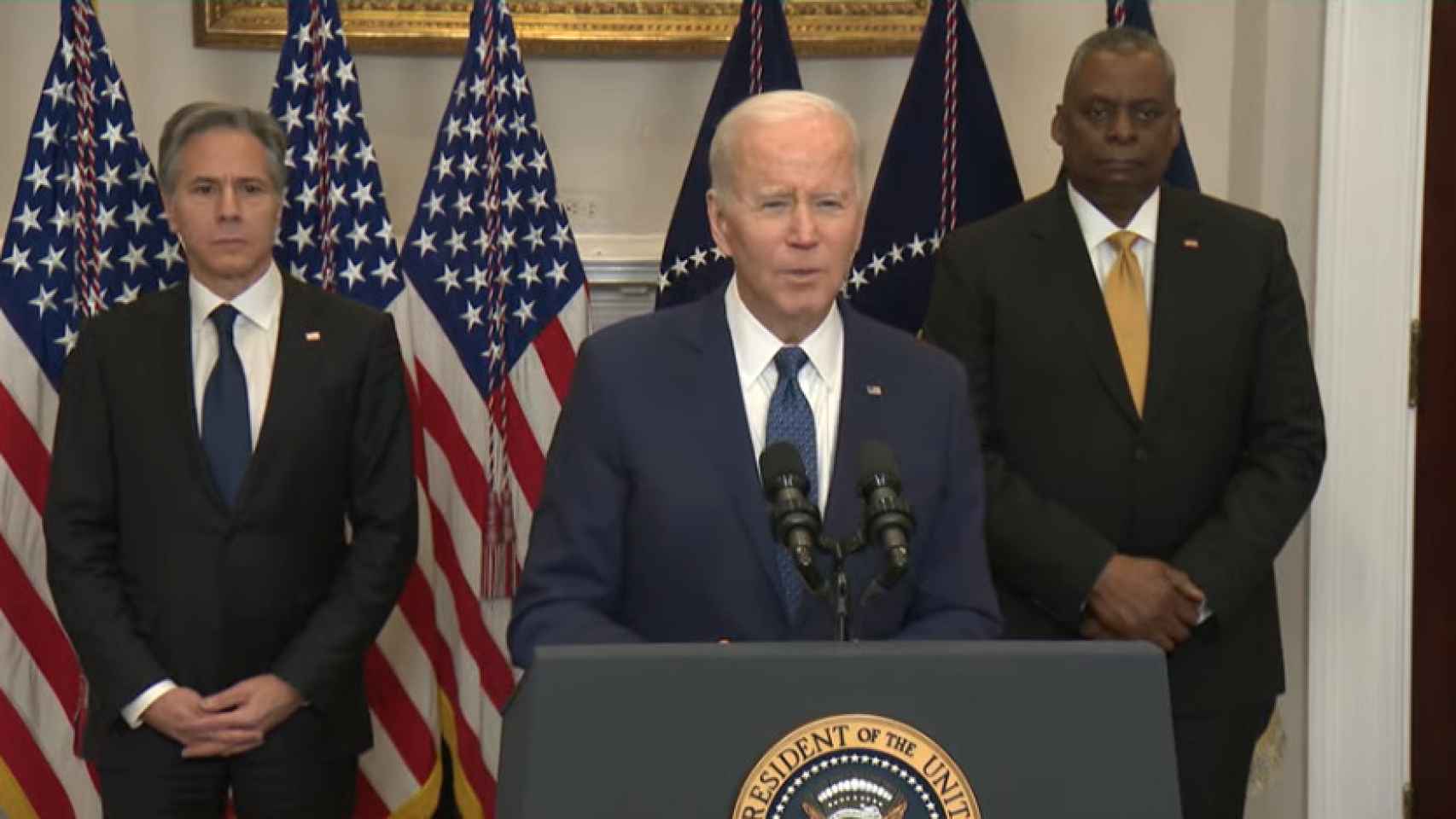 Joe Biden, presidente de Estados Unidos, durante una comparecencia en la Casa Blanca.