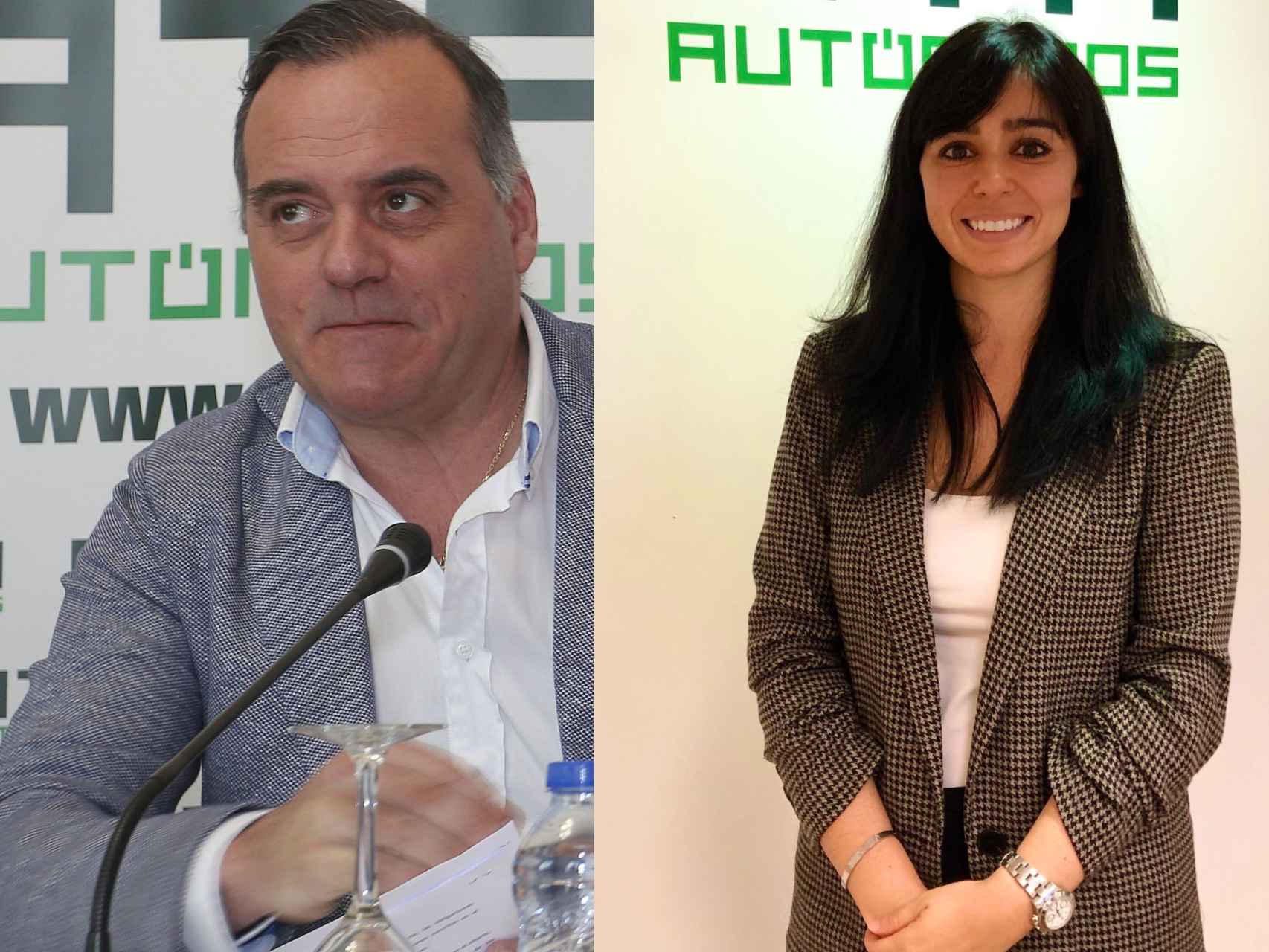 Domiciano Curiel, expresidente de ATA Castilla y León; y Leticia Mingueza, nueva presidenta