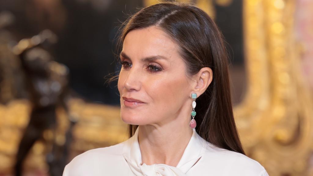 Letizia en la recepción al Cuerpo Diplomático acreditado en España.