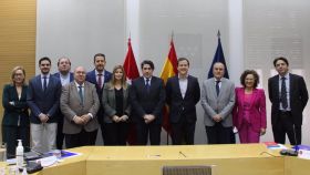 La senadora autonómica y secretaria general del PP de Castilla-La Mancha, Carolina Agudo, y otros cargos han participado en una reunión en la consejería de Transporte e Infraestructuras de la Comunidad de Madrid