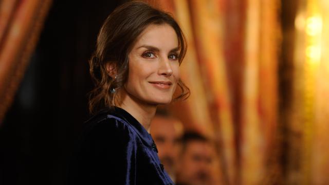 La reina Letizia en la recepción al Cuerpo Diplomático 2020.