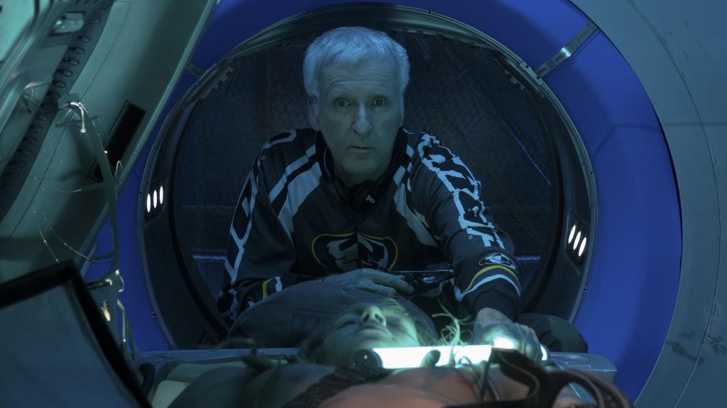 James Cameron durante el rodaje de 'Avatar'