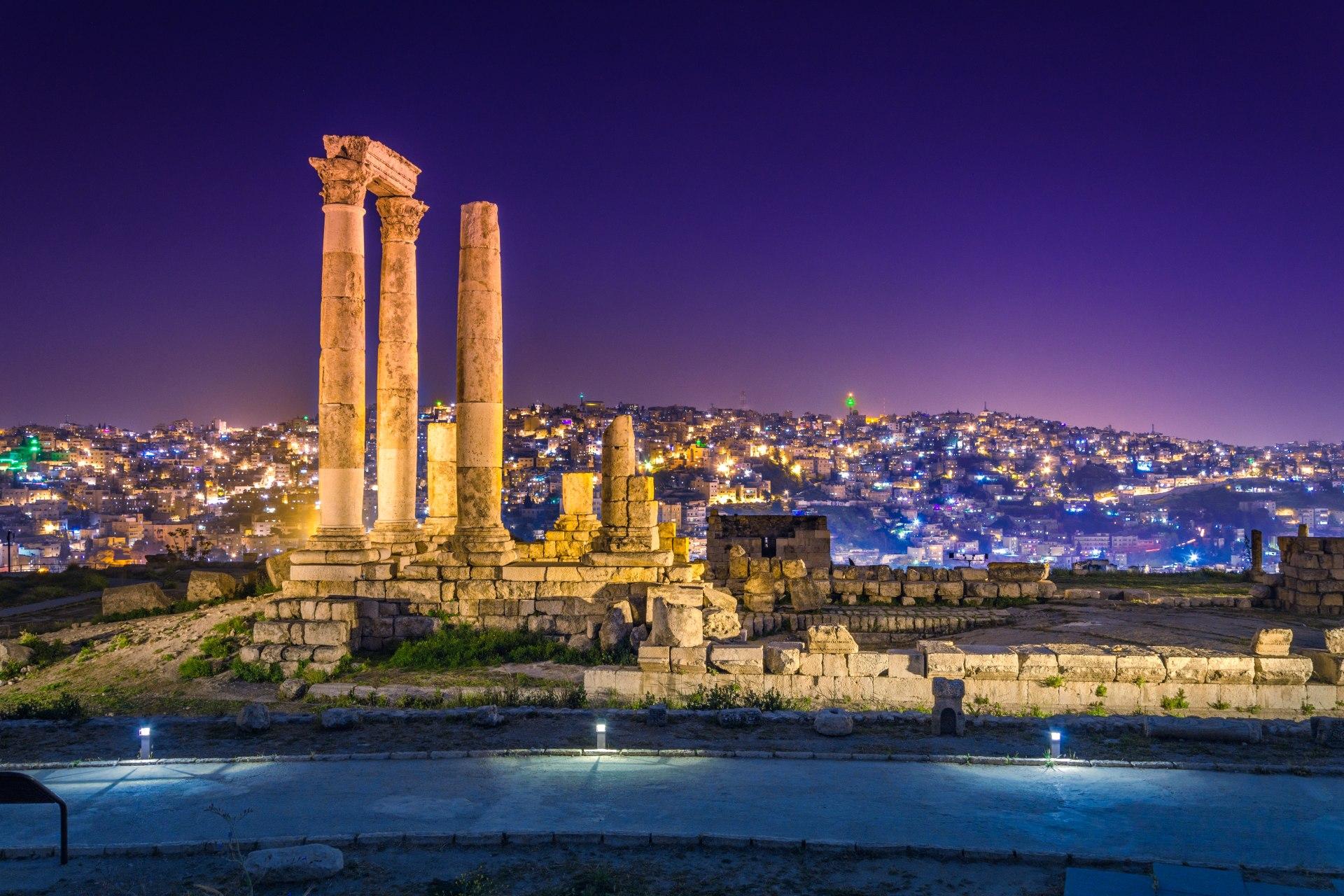 La torre de Hércules, en Amman, Jordania