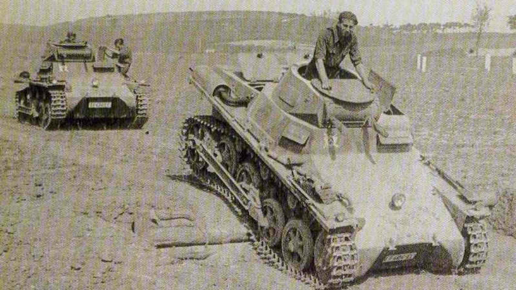 Panzer I alemán en la Guerra Civil Española.