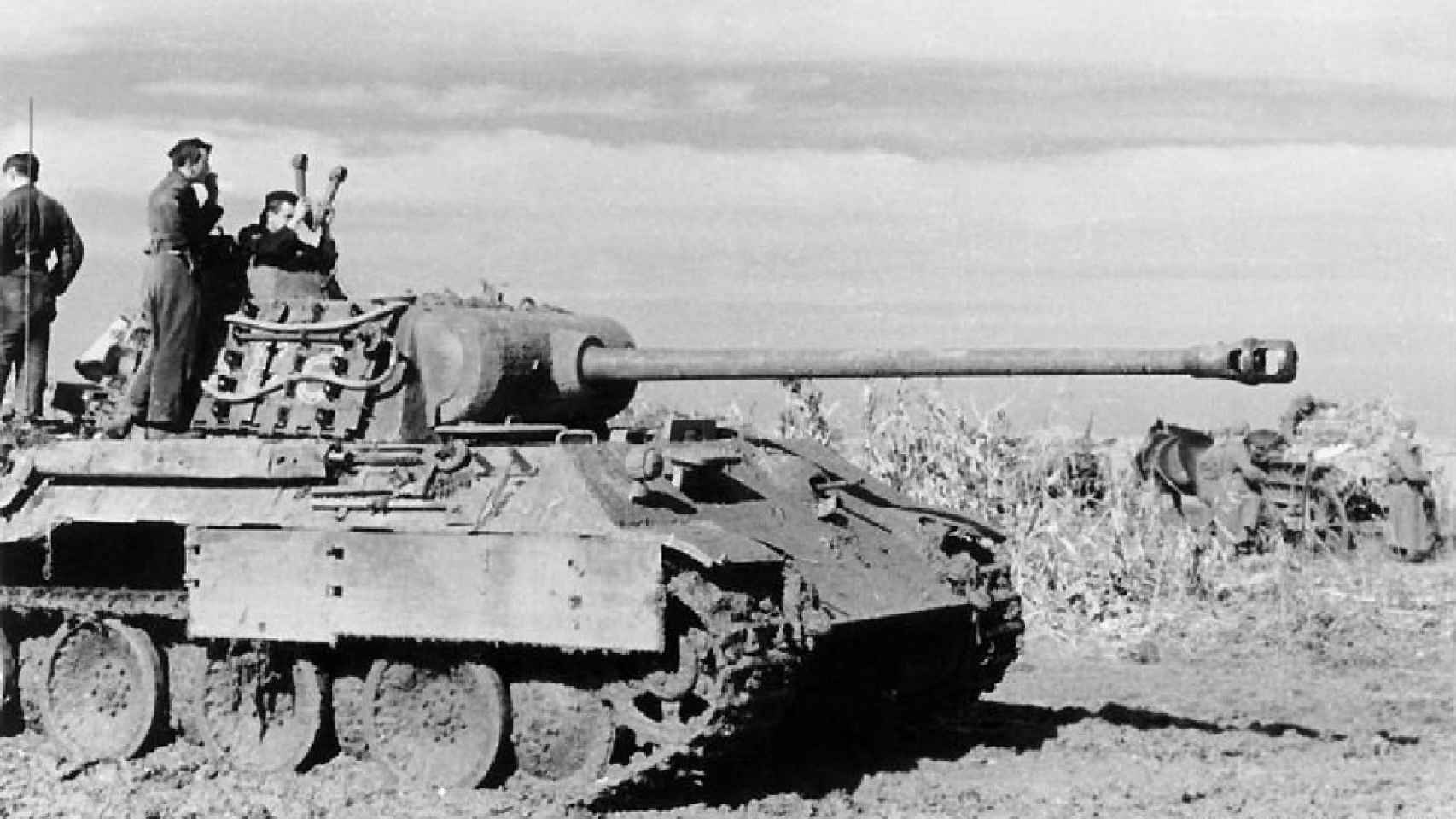 El carro pesado Panther alemán en la Segunda Guerra Mundial.