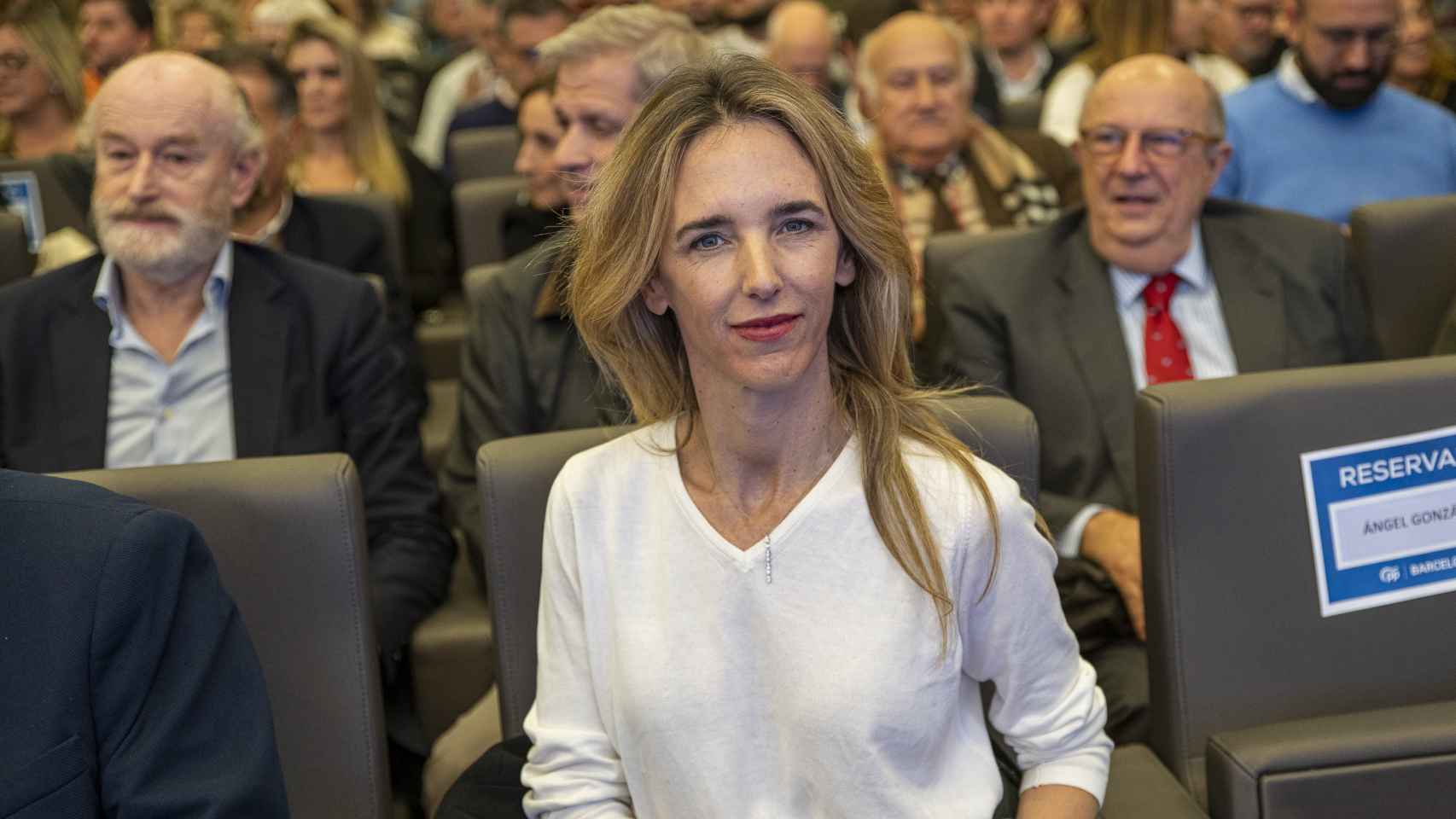 Cayetana Álvarez de Toledo, durante la presentación del candidato del PP en Barcelona.