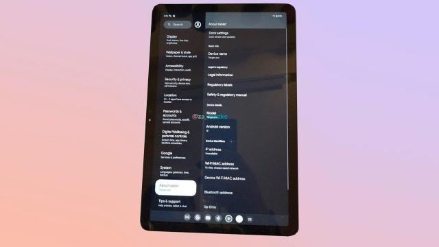 La Pixel Tablet tendrá un único modelo y su pantalla será como la de otras tantas