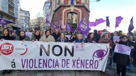 UGT se concentra contra la violencia de género en A Coruña