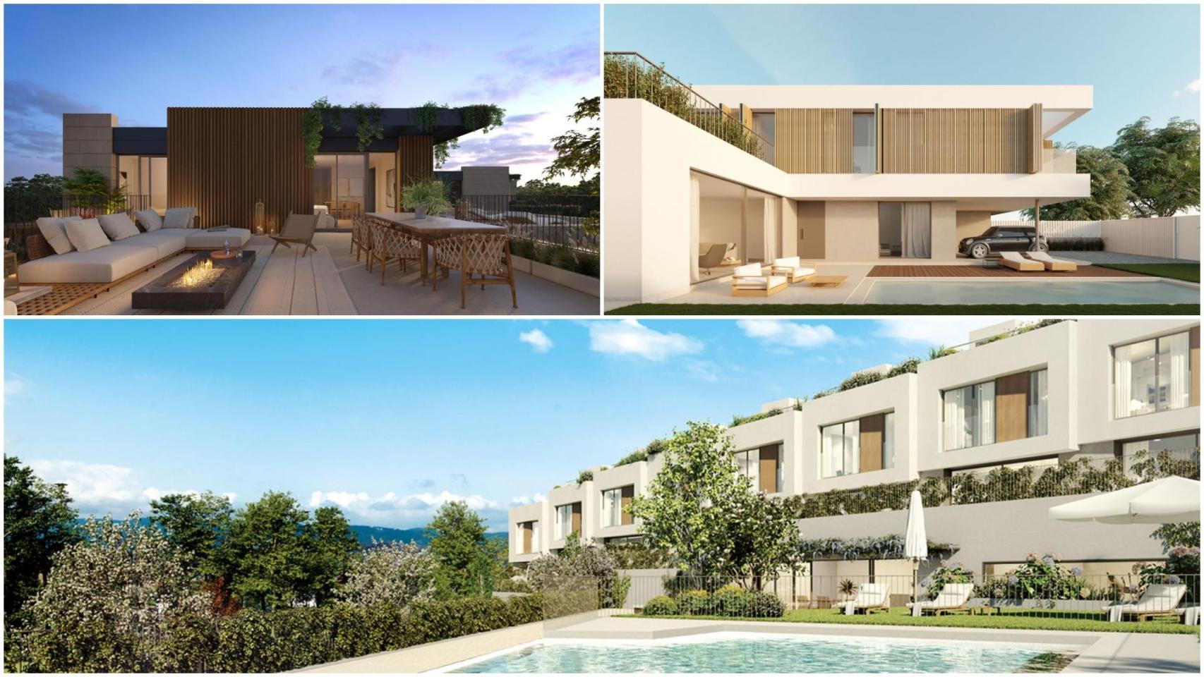 Así serán las cuatro nuevas urbanizaciones que Acciona construirá en Oleiros (A Coruña)