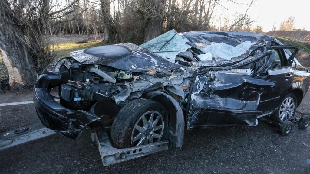 Estado en el que ha quedado el coche accidentado