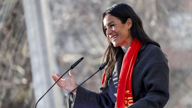 Begoña Villacís, en un acto este viernes en Madrid.