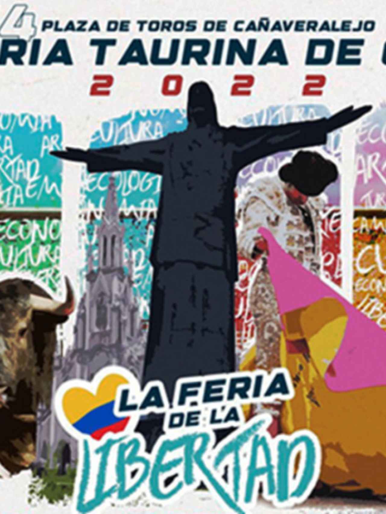 Cartel de la feria taurina de Cali (Colombia) donde Alberto García es empresario desde 2021
