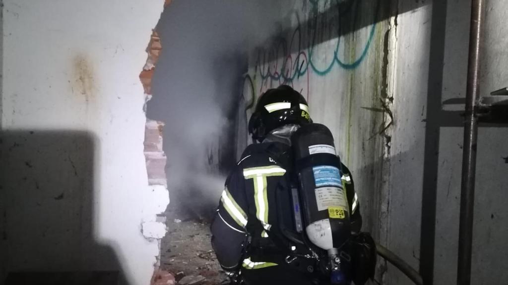 Incendio en un chalé abandonado de Peñafiel