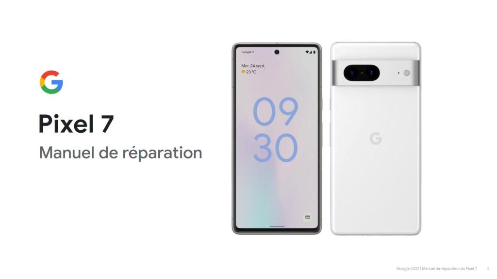 El manual de reparación del Pixel 7