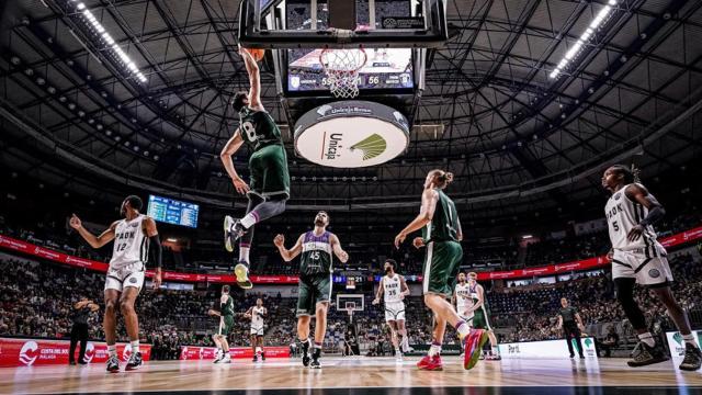 Un partido del Unicaja de Málaga durante la BCL 2022-23