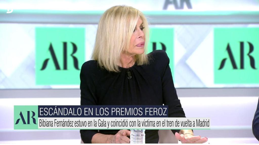 Bibiana Fernández en el plató de 'El programa de Ana Rosa'.