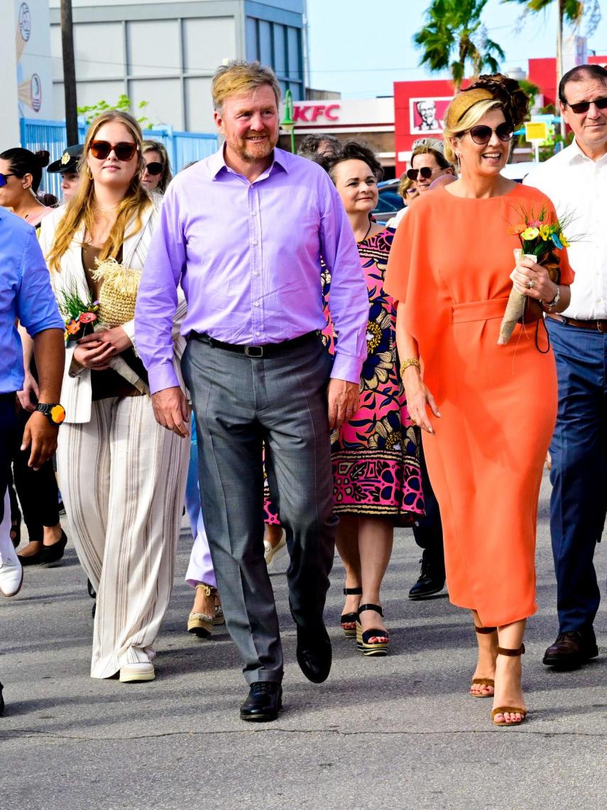 Máxima y Guillermo, en San Nicolás.