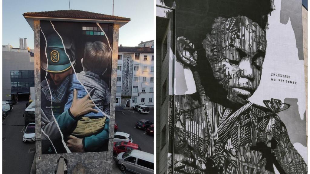 Dos murales gallegos finalizan la carrera por ganar el premio a mejor del mundo